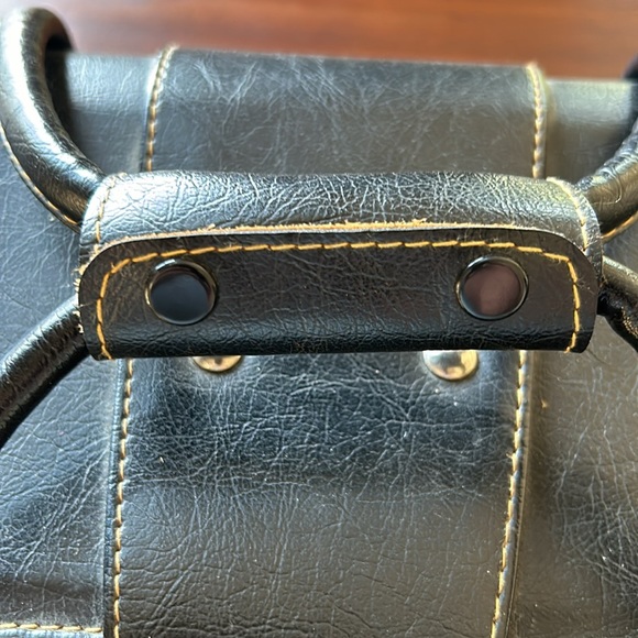 Black Leather Camera Bag Vintage - Picture 8 of 9